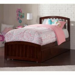 Cheapest 🔔 Full/Double AFI Furnishings Richmond Platform Bed With Matching Foot Board ✔️ -Beds Shop detailATF899