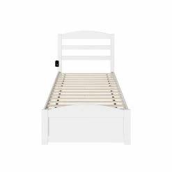 Cheapest 🔥 Full/Double AFI Furnishings Warren Platform Bed With Footboard ⭐ -Beds Shop detailATF935