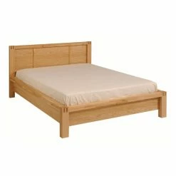 Discount 🎁 Full/Double ArteMob Ethan Solid French Oak Platform Bed 🧨 -Beds Shop detailAZIN169