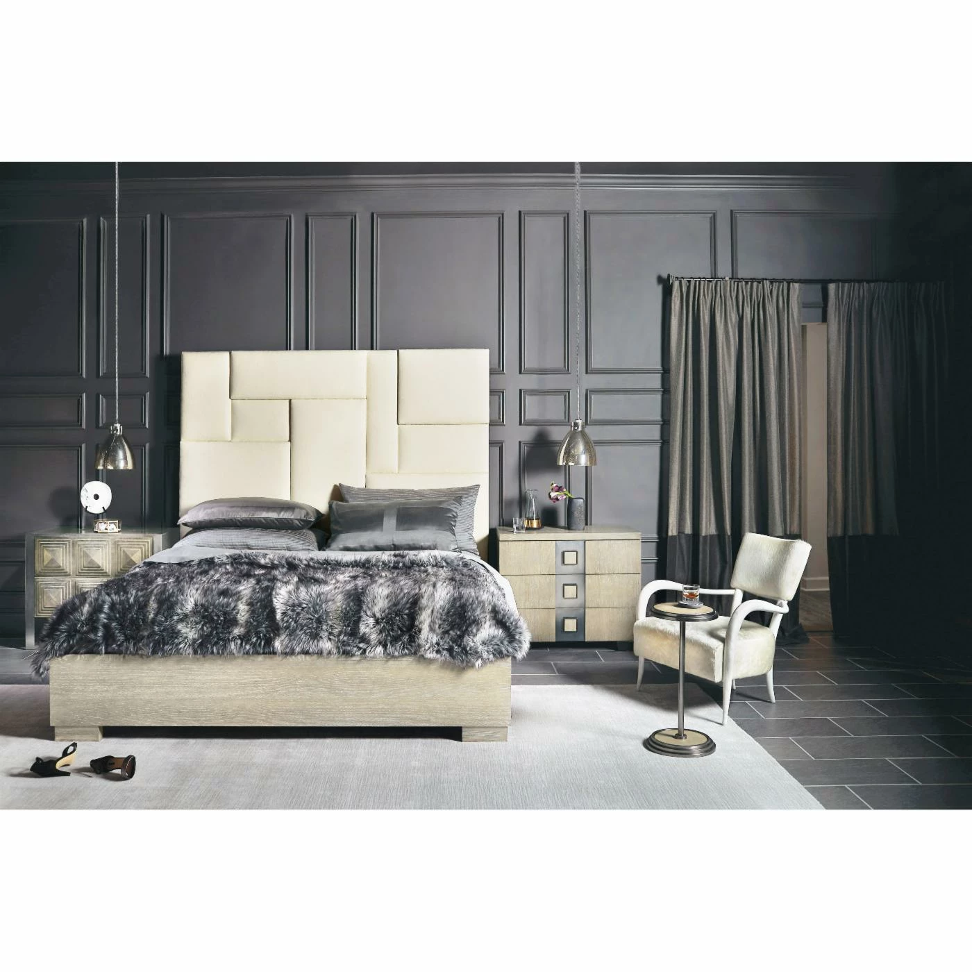 Brand new π King Bernhardt Mosaic Geometric Low Profile Bed β€οΈ 5 Brand new π King Bernhardt Mosaic Geometric Low Profile Bed β€οΈ - Image 3