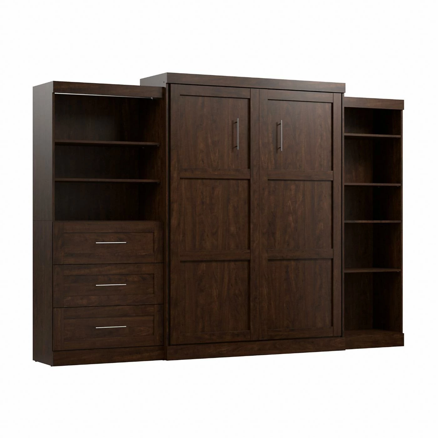 Discount π Queen Bestar Pur Murphy Wall Bed With One 5-Shelf And One 3-Drawer/Shelf Storage Unit π 5 Discount π Queen Bestar Pur Murphy Wall Bed With One 5-Shelf And One 3-Drawer/Shelf Storage Unit π - Image 3
