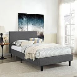 Wholesale 👍 Queen Modway Anya Upholstered Platform Bed 🥰 -Beds Shop detailEEI1443