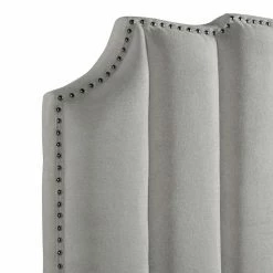 Hot Sale 👍 King Picket House Furnishings Duncan Upholstered Platform Bed 🔔 -Beds Shop detailELET1172