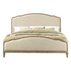 New ⭐ Wallace & Bay King Wallace & Bay Haynes Upholstered Bed Frame 🔔 -Beds Shop detailEMER1414