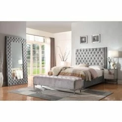 Top 10 π Wallace & Bay California King Wallace & Bay James Silver Gray Button Tufted Panel Bed π 11 Top 10 π Wallace & Bay California King Wallace & Bay James Silver Gray Button Tufted Panel Bed π -Beds Shop detailEMER1741