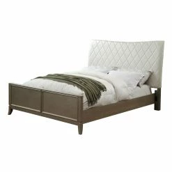 Top 10 🎁 California King Furniture Of America Lerone Upholstered Panel Bed 😍 -Beds Shop detailENLB2943