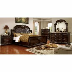 Outlet 🛒 King Furniture Of America Daphne Traditional Sleigh Bed 😀 -Beds Shop detailENLB4468