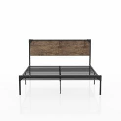 Deals ⌛ California King Furniture Of America Nikman Industrial Metal Platform Bed 💯 -Beds Shop detailENLB5290