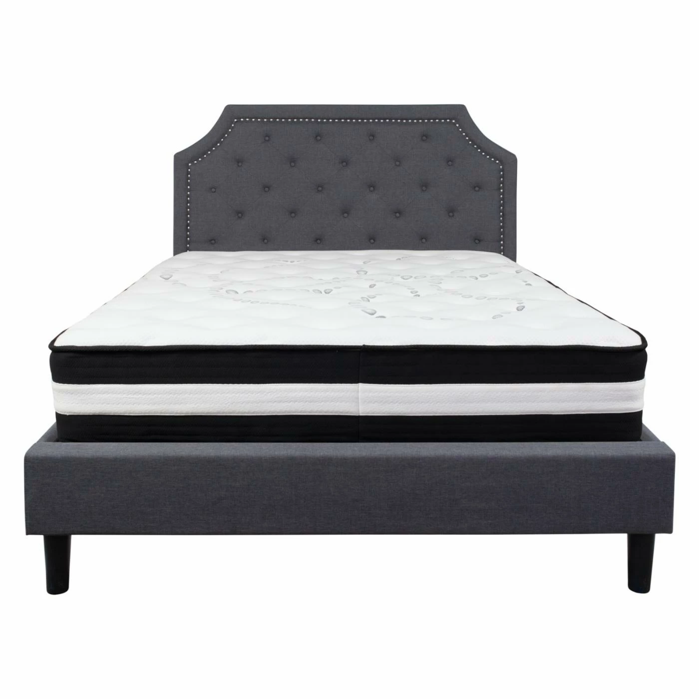 Top 10 π King Flash Furniture Brighton Tufted Upholstered Platform Bed With Pocket Spring Mattress π₯ 5 Top 10 π King Flash Furniture Brighton Tufted Upholstered Platform Bed With Pocket Spring Mattress π₯ - Image 3