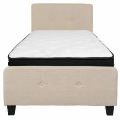 Coupon 🔥 King Flash Furniture Tribeca Tufted Upholstered Platform Bed 🎁 -Beds Shop detailFLSH2275