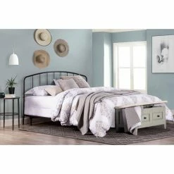 Hot Sale 🎁 King Hillsdale Furniture Tolland Arched Spindle Metal Panel Bed 👍 -Beds Shop detailHL5407