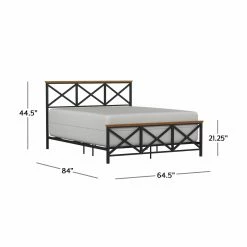 Promo ⌛ Queen Hillsdale Furniture Ashford Panel Bed 🎉 -Beds Shop detailHL5453