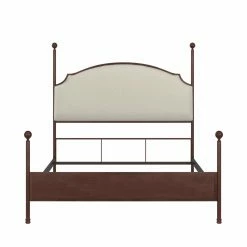 Best deal 🛒 Full/Double HN Home Ventura Transitional Upholstered Metal Standard Bed 🛒 -Beds Shop detailHME2878