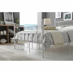 Buy 🛒 Queen Hodedah Imports Metal Spindle Poster Bed 😍 -Beds Shop detailHODE085