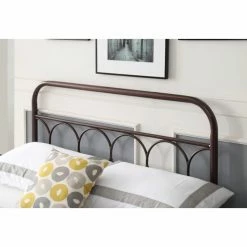 Deals 🥰 Queen Hodedah Imports Arched Metal Platform Bed 🛒 -Beds Shop detailHODE091