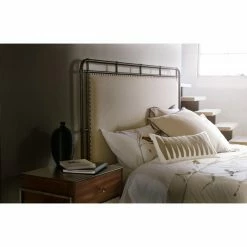Wholesale ✔️ King Hooker Furniture Studio 7H Slumber Metal Upholstered Bed ⭐ -Beds Shop detailHOOK4276
