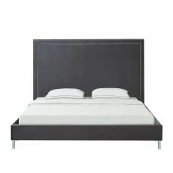 Top 10 😀 Queen Inspired Home Reese Velvet Upholstered Platform Bed 👍 -Beds Shop detailINSP073