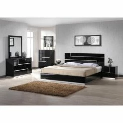 Best Pirce ⭐ J&M Furniture Queen J&M Furniture Lucca Platform Bed ⌛ -Beds Shop detailJMFU211