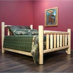 New ✨ King Lakeland Mills Frontier Low Post Panel Bed 🎁 -Beds Shop detailLLM128