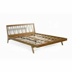 Brand new 😀 King Harmonia Living Fifties Platform Bed 🧨 -Beds Shop detailLTDO376