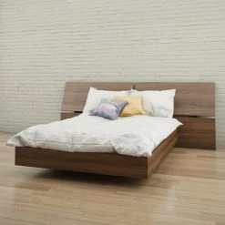 Deals 👏 Queen Nexera Alibi Platform Bed With Panoramic Headboard ✨ -Beds Shop detailMFI734