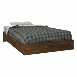 Flash Sale ❤️ Queen Nexera Nocce Platform Bed With Plank Effect Headboard 🛒 -Beds Shop detailMFI752
