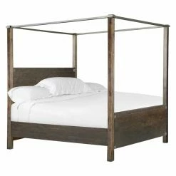 Cheapest 😀 King Magnussen Pine Hill Canopy Bed 😉 -Beds Shop detailMHF2676
