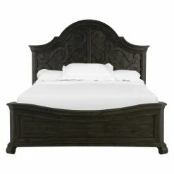 Discount 😀 California King Magnussen Bellamy Traditional Peppercorn Shaped Panel Bed 🔥 -Beds Shop detailMHF3320