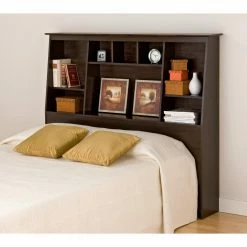 Promo 👏 Prepac Manufacturing Queen Prepac Tall Bookcase Platform Bed 🔔 -Beds Shop detailPRM101
