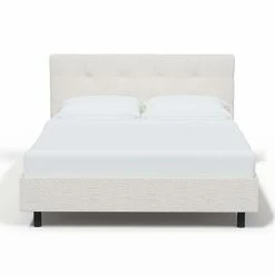 Hot Sale ⭐ California King Skyline Furniture Zuma Button Tufted Platform Bed ✔️ -Beds Shop detailSKY2409