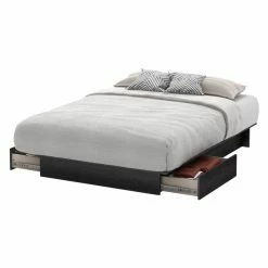 Hot Sale 🎉 South Shore Step One Full/Queen Platform Bed With Drawers 🛒 -Beds Shop detailSSI1549