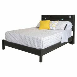 New 🥰 South Shore Tao Queen Platform Bed On Legs ❤️ -Beds Shop detailSSI1595