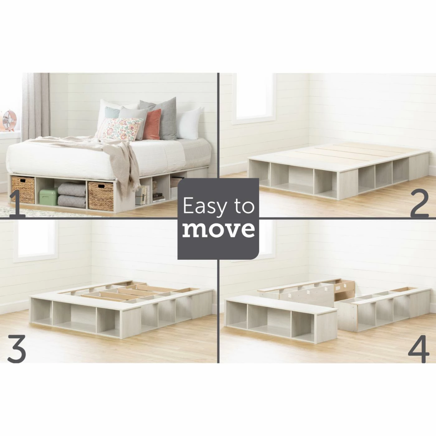 Deals π₯° Queen South Shore Avilla Storage Platform Bed With Baskets π― 5 Deals π₯° Queen South Shore Avilla Storage Platform Bed With Baskets π― - Image 3