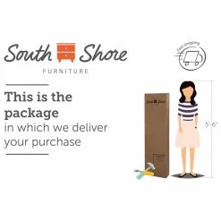 Budget 👏 Queen South Shore Gravity Spindle Metal Platform Bed 👍 -Beds Shop detailSSI1914