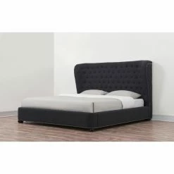 New 👏 King TOV Furniture Finley Upholstered Platform Bed 👍 -Beds Shop detailTOVF003