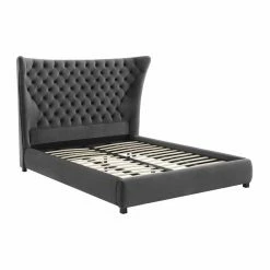 Best reviews of 😍 King TOV Furniture Sassy Upholstered Platform Bed 😀 -Beds Shop detailTOVF651