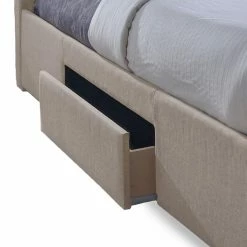 Brand new 💯 King Baxton Studio Sarter Upholstered Storage Platform Bed ✔️ -Beds Shop detailWSI2591