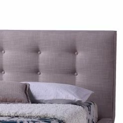 Wholesale ✔️ King HN Home Shu Mid-Century Modern Fabric Upholstered Platform Bed 😉 -Beds Shop detailWSI2760
