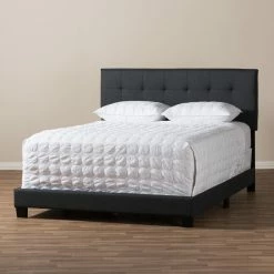 Deals ❤️ King Baxton Studio Brookfield Low Profile Bed ⭐ -Beds Shop detailWSI3157