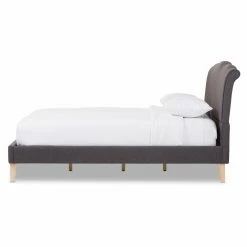 Cheapest 🛒 Queen Baxton Studio Fannie Fabric Platform Bed ✔️ -Beds Shop detailWSI3527