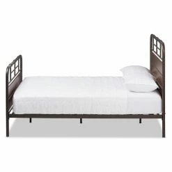 Outlet 🥰 Twin HN Home Stratford Modern Farmhouse Wood Platform Bed 🌟 -Beds Shop detailWSI3597
