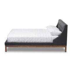 Cheap 👏 Queen Baxton Studio Louvain Upholstered Platform Bed 🌟 -Beds Shop detailWSI3845