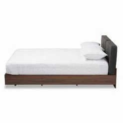 Best deal 🤩 Queen HN Home Saarinen Mid-Century Modern Upholstered Storage Platform Bed 😉 -Beds Shop detailWSI4015