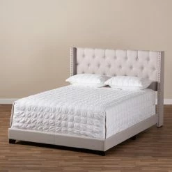 Flash Sale β¨ King Baxton Studio Brady Upholstered Low Profile Bed π₯° 14 Flash Sale β¨ King Baxton Studio Brady Upholstered Low Profile Bed π₯° -Beds Shop detailWSI4040