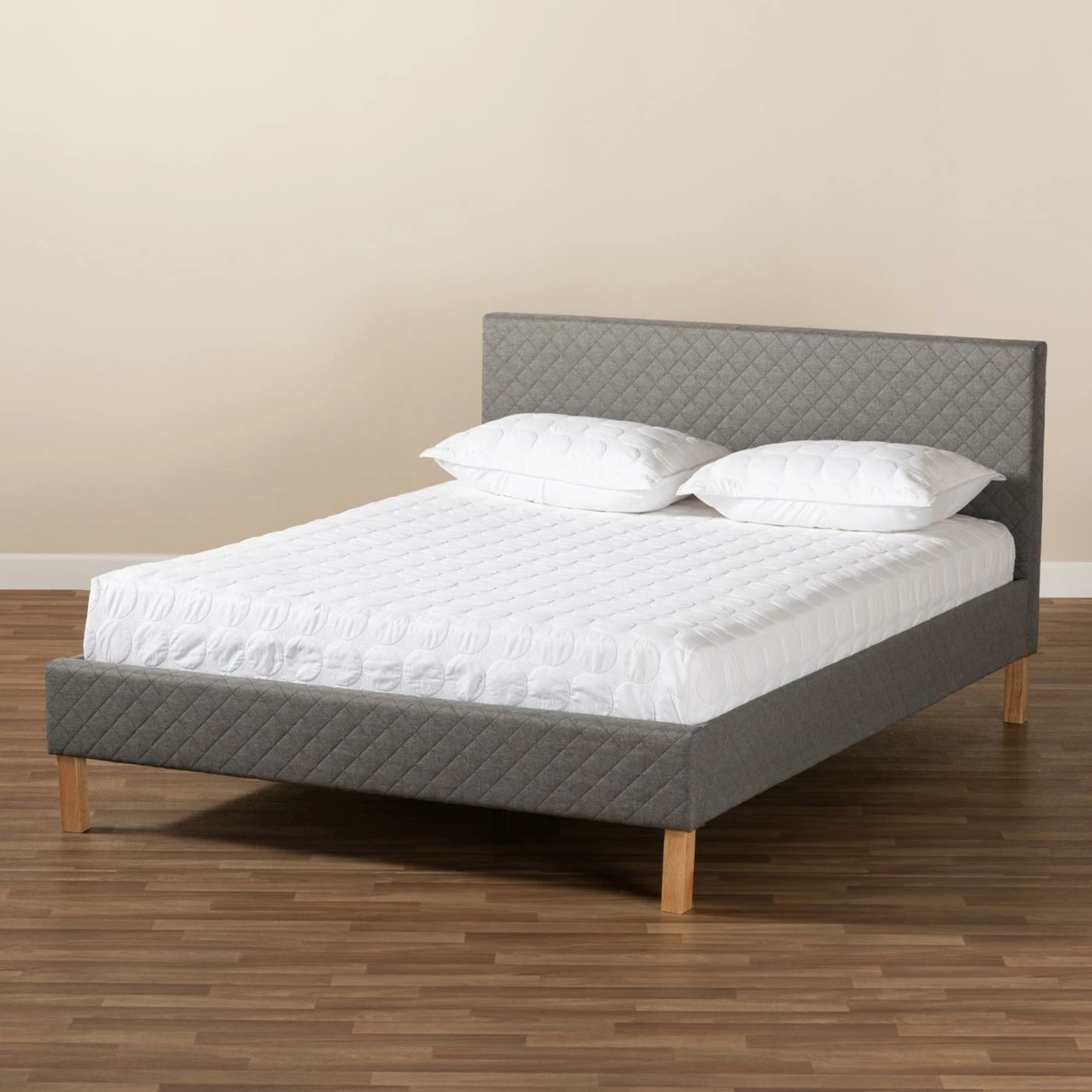 Budget π King Baxton Studio Aneta Upholstered Platform Bed π 5 Budget π King Baxton Studio Aneta Upholstered Platform Bed π - Image 3