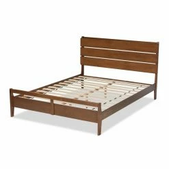 Best deal 😀 Queen Baxton Studio Avena Mid-Century Modern Platform Bed ⌛ -Beds Shop detailWSI4681