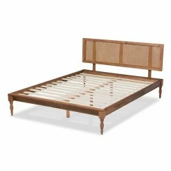Buy ❤️ Queen Baxton Studio Romy Vintage Platform Bed 🌟 -Beds Shop detailWSI4684