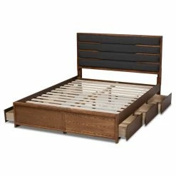 Best Sale ✔️ King Baxton Studio Elin Platform Storage Bed 💯 -Beds Shop detailWSI4688