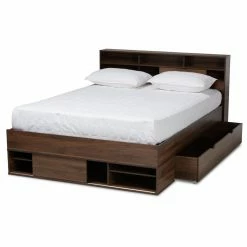 Cheap 🎁 Queen Baxton Studio Tristan Platform Storage Bed ❤️ -Beds Shop detailWSI4982