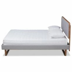 Best Pirce 🥰 King Baxton Studio Sofia Platform Bed 😉 -Beds Shop detailWSI4989